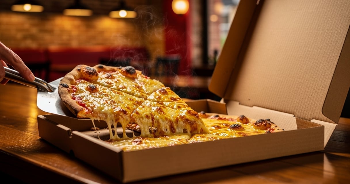 Pizza fraîche prête pour la livraison à domicile dans le Val-de-Marne