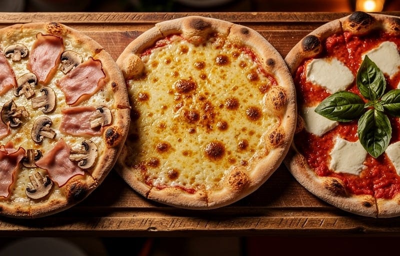 Margherita et 4 fromages : le duo qui complète le podium